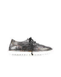 silberne Leder Oxford Schuhe von Marsèll