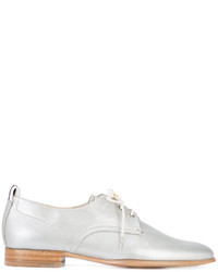 silberne Leder Oxford Schuhe von Rag & Bone