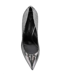 silberne Leder Pumps von Casadei