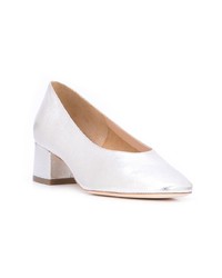 silberne Leder Pumps von Loeffler Randall