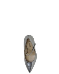 silberne Leder Pumps von Evita