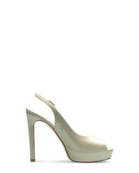 silberne Leder Pumps von Evita