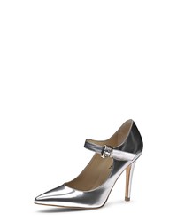 silberne Leder Pumps von Evita