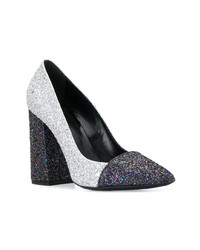 silberne Leder Pumps von Just Cavalli