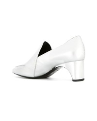 silberne Leder Pumps von Pierre Hardy