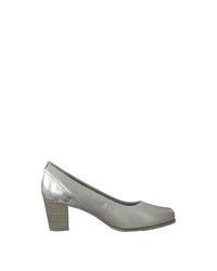 silberne Leder Pumps von Jana