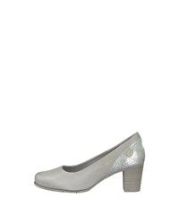 silberne Leder Pumps von Jana