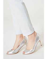 silberne Leder Pumps von myMo