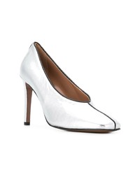 silberne Leder Pumps von L'Autre Chose