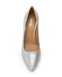 silberne Leder Pumps von Michael Kors Collection