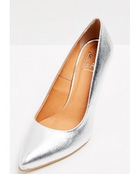 silberne Leder Pumps von RISA