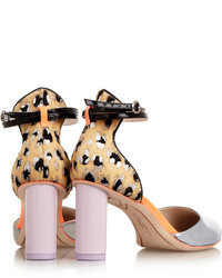 silberne Leder Pumps von Webster