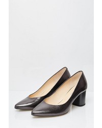 silberne Leder Pumps von Usha