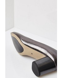 silberne Leder Pumps von Usha