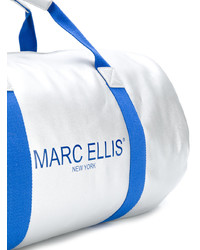 silberne Leder Reisetasche von Marc Ellis
