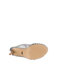 silberne Leder Sandaletten von Buffalo