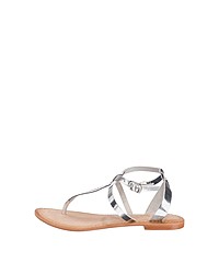 silberne Leder Sandaletten von Vero Moda