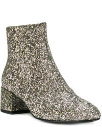 silberne Leder Stiefeletten von Ash