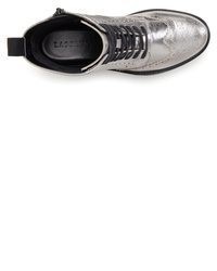 silberne Leder Stiefeletten von Lascana