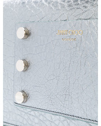 silberne Leder Umhängetasche von Jimmy Choo