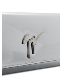 silberne Leder Umhängetasche von Giuseppe Zanotti Design
