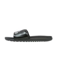 silberne Leder Zehensandalen von adidas