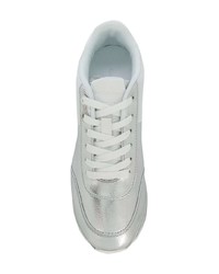 silberne niedrige Sneakers von Calvin Klein Jeans