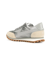 silberne niedrige Sneakers von Marc Jacobs