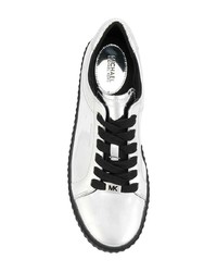 silberne niedrige Sneakers von MICHAEL Michael Kors