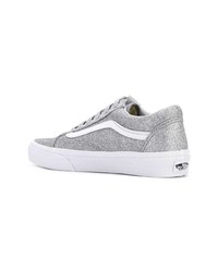 silberne niedrige Sneakers von Vans