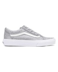 silberne niedrige Sneakers von Vans