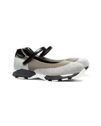 silberne niedrige Sneakers von Marni