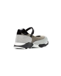 silberne niedrige Sneakers von Marni