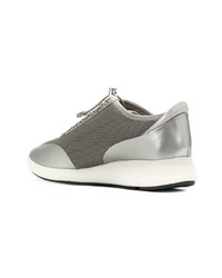 silberne niedrige Sneakers von Geox