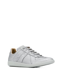 silberne niedrige Sneakers von Maison Margiela