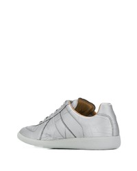 silberne niedrige Sneakers von Maison Margiela