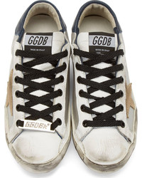 silberne niedrige Sneakers von Golden Goose