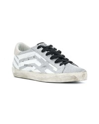 silberne niedrige Sneakers von Golden Goose Deluxe Brand