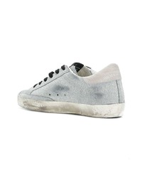 silberne niedrige Sneakers von Golden Goose Deluxe Brand