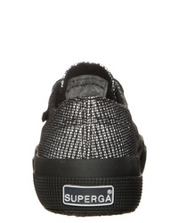 silberne niedrige Sneakers von Superga