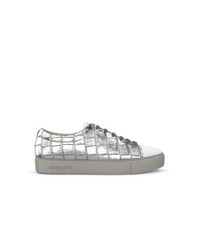 silberne niedrige Sneakers von Swear