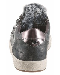 silberne niedrige Sneakers von Tom Tailor
