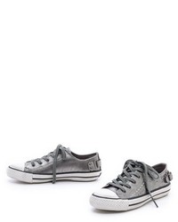 silberne niedrige Sneakers von Ash