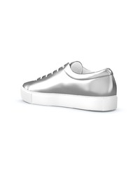 silberne niedrige Sneakers von Swear