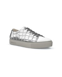 silberne niedrige Sneakers von Swear