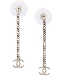 silberne Ohrringe von Chanel