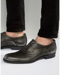 silberne Oxford Schuhe von Hugo Boss