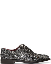 silberne Oxford Schuhe von Marc Jacobs