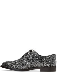 silberne Oxford Schuhe von Marc Jacobs