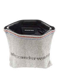 silberne Pailletten Clutch von Alexander Wang